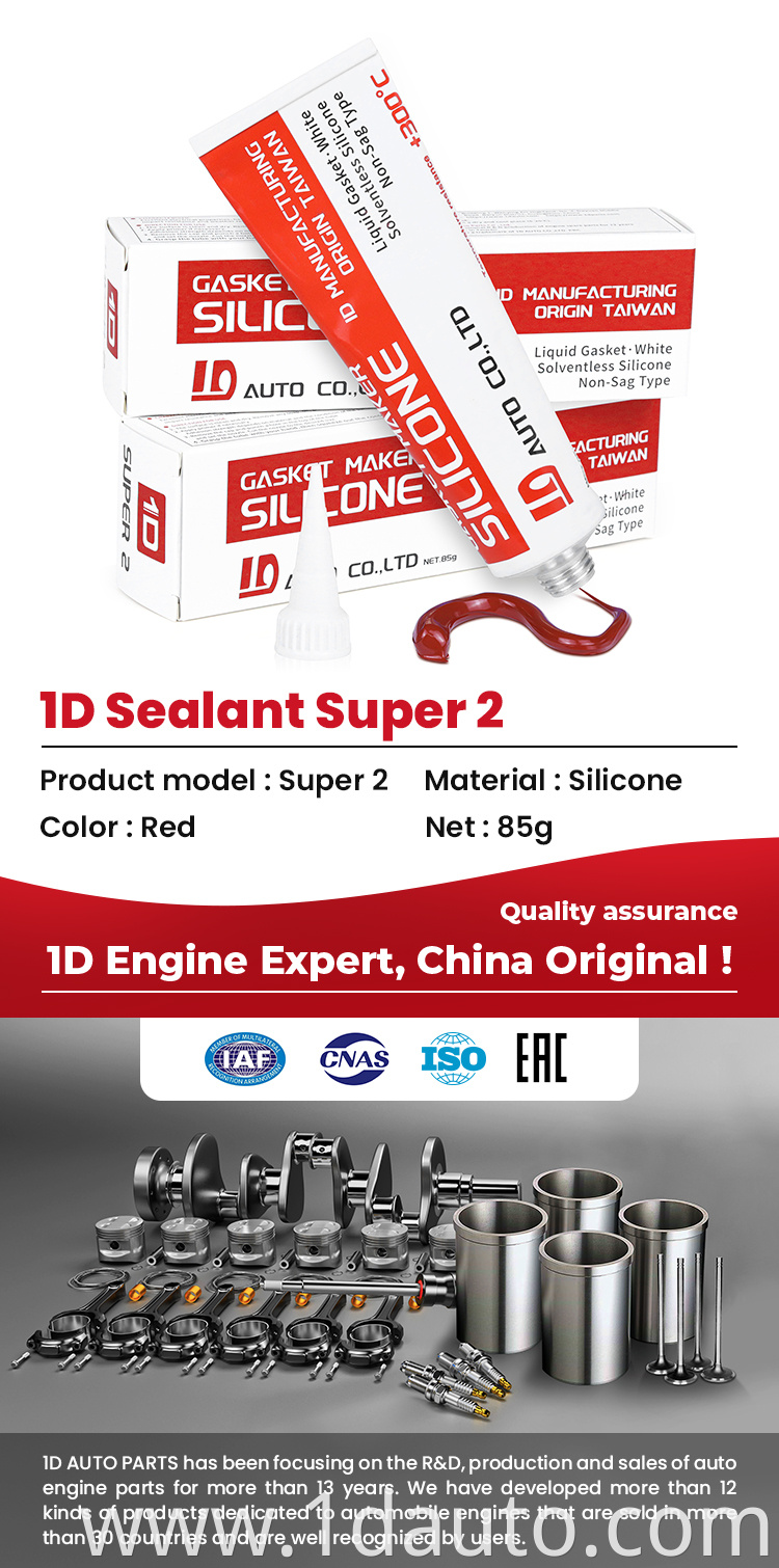 Red High Temperature Silicone Sealant for Engine